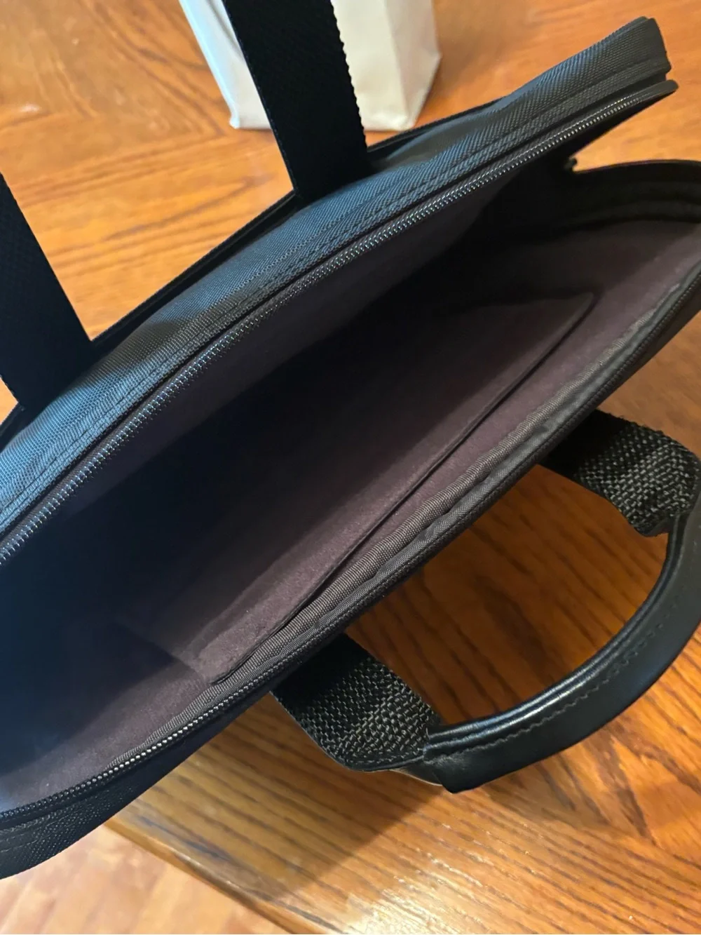 Briggs & Riley @work Black Ballistic Nylon Slim Laptop Briefcase Bag Tech Brief